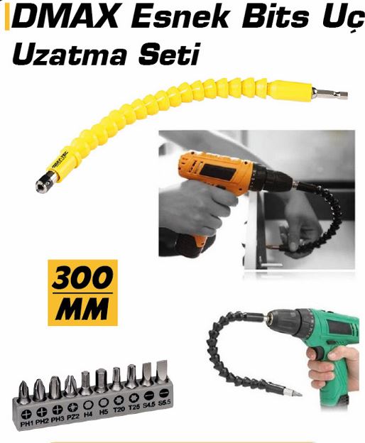 DMX4073 ESNEK BITS UÇ UZATMA SETI 12 PARÇA